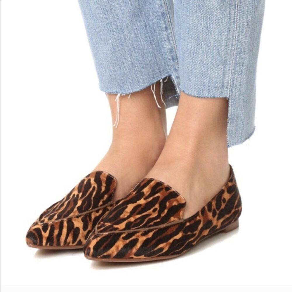 MADEWELL POINTED TOE ANIMAL PRINT FLATS